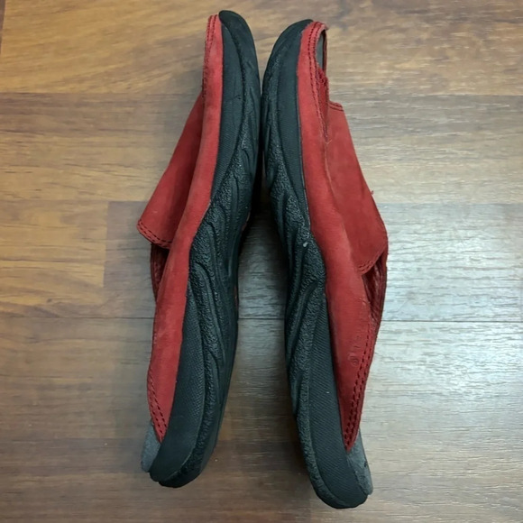 Merrell Treviso Red Slides Suede Leather Slip On Sandals Size 5 - Picture 6 of 8